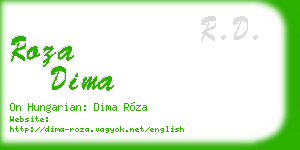 roza dima business card